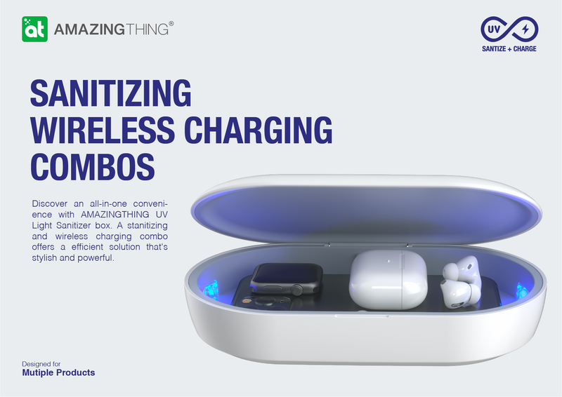 All in 1 UV Sterilization with 10W Wireless Charging Box