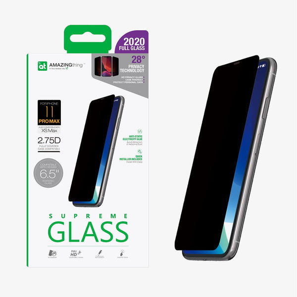 SUPREMEGLASS IPHONE 11 Series full covered 2.75D Privacy Glass Screen Protector