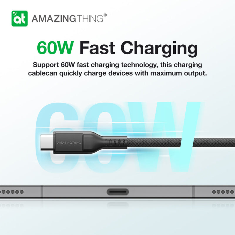 THUNDER PRO USB-C to USB-C Charging Cable | PD60W 4A